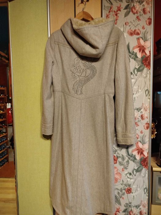 Płaszcz wełniany designerski S
