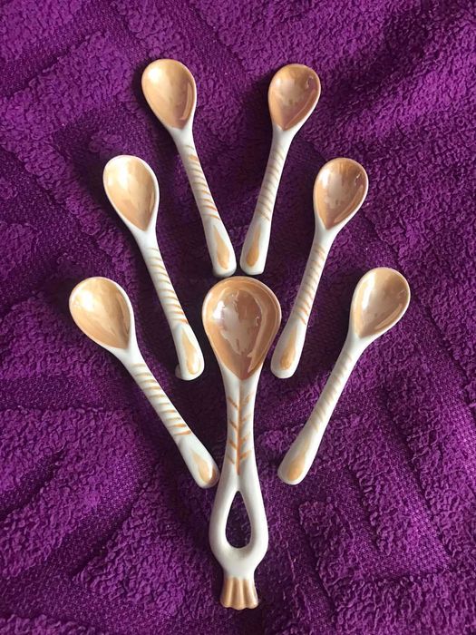 Набір керамічних ложок для чаю, кави, варення ручної роботи