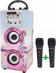 dynasonic głośnik z mikrofonem do karaoke bluetooth aux 02517 anime