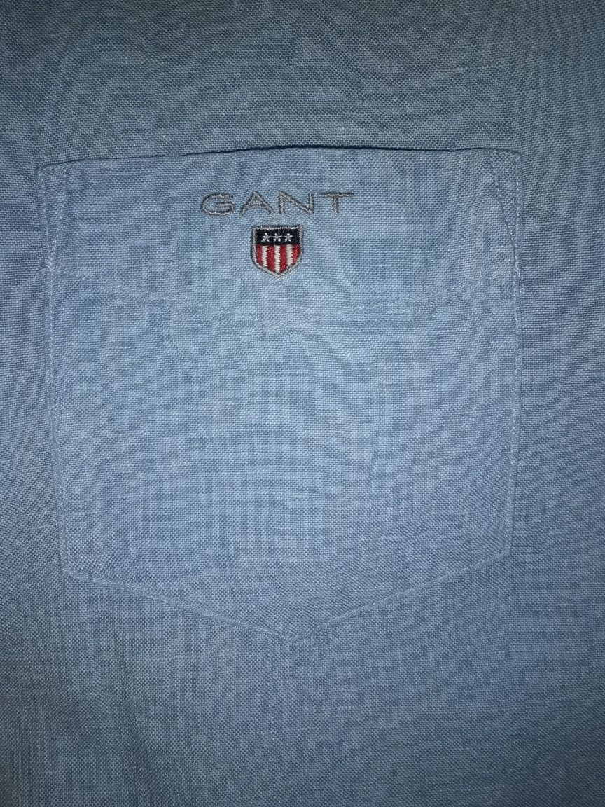 Рубашка Gant, размер L, 100% лён