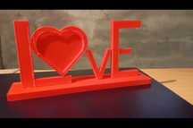 Moldura Love em 3D