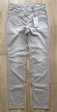 Beżowe spodnie jeansowe Toni 40