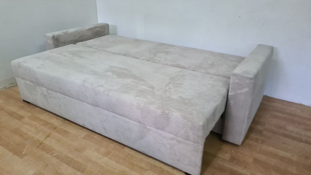 Nowa sofa kanapa sprężyny automat sztruks welur plusz wersalka Promoc