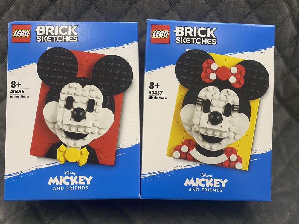 Lego 40456 2 zestawy 40457 Minnie i Mickey Mouse Sketches