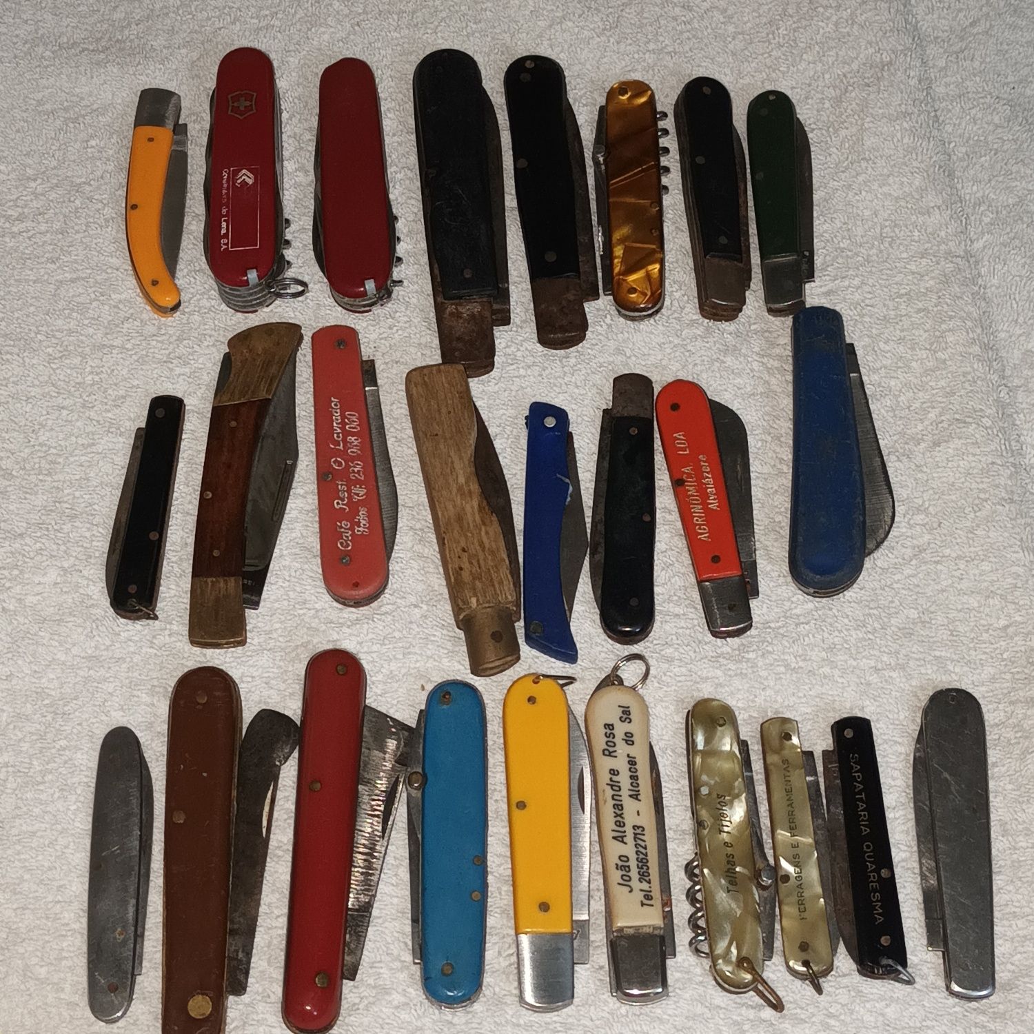 Lote ou individual canivetes navalhas diversas