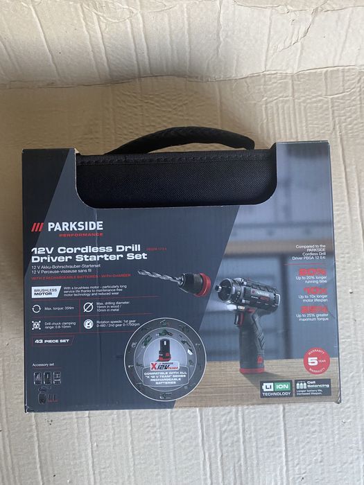 Parkside Performance дриль шуруповерт безщітковий 12в 12V