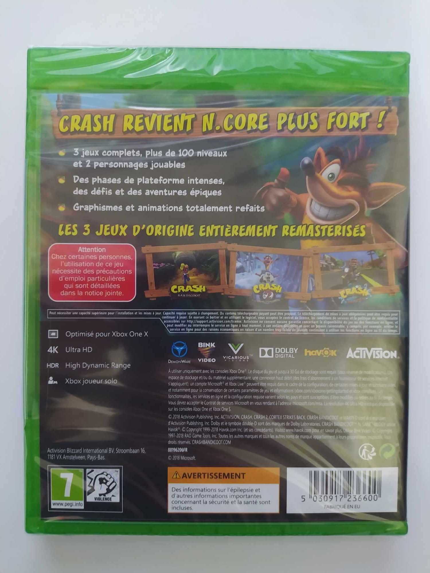 NOWA Crash Bandicoot N. Sane Trilogy Xbox One