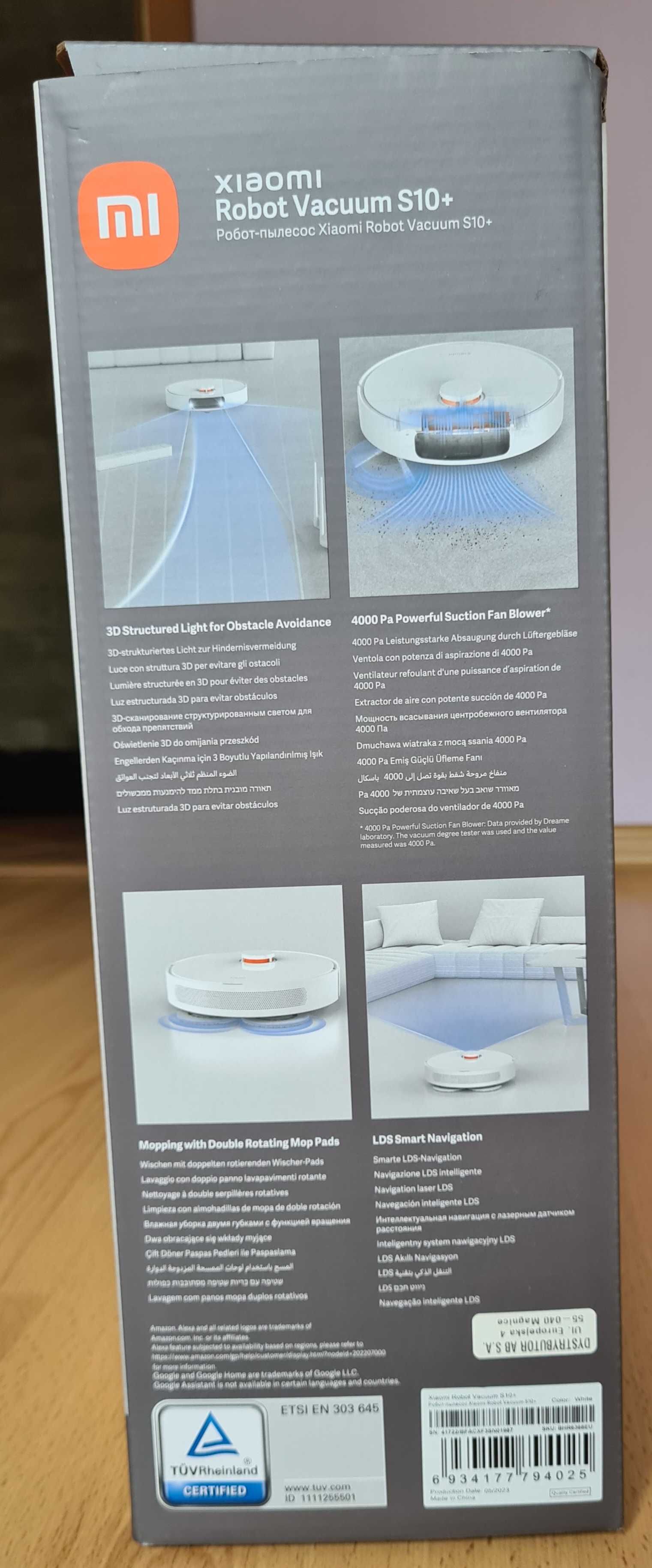 Robot sprzątający Xiaomi robot vaccum s10+