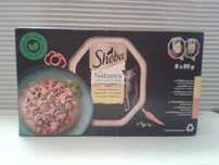 SHEBA NATURES Karma dla kotów tacki 8 x 85g KURCZAK + INDYK = 680g