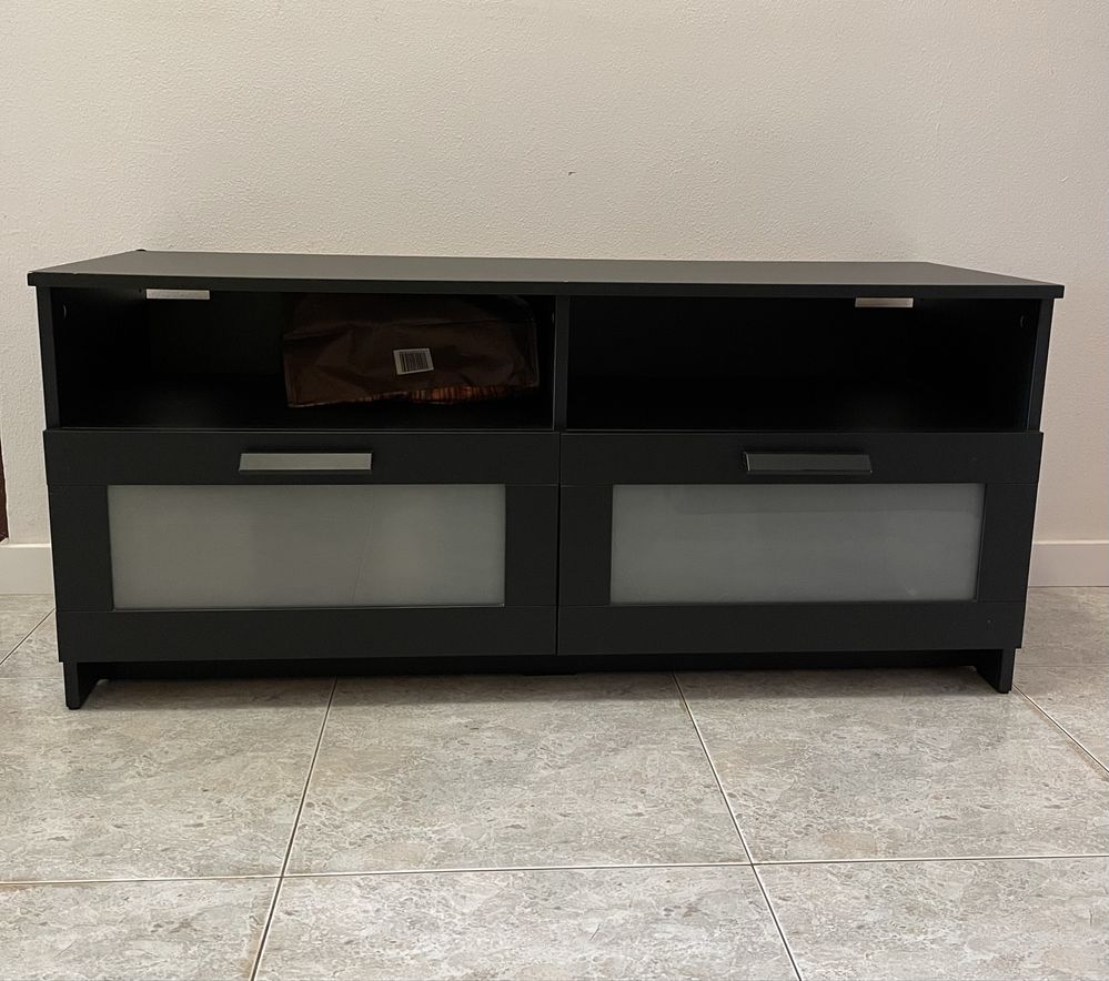 Móvel TV, preto, 120x41x53 cm