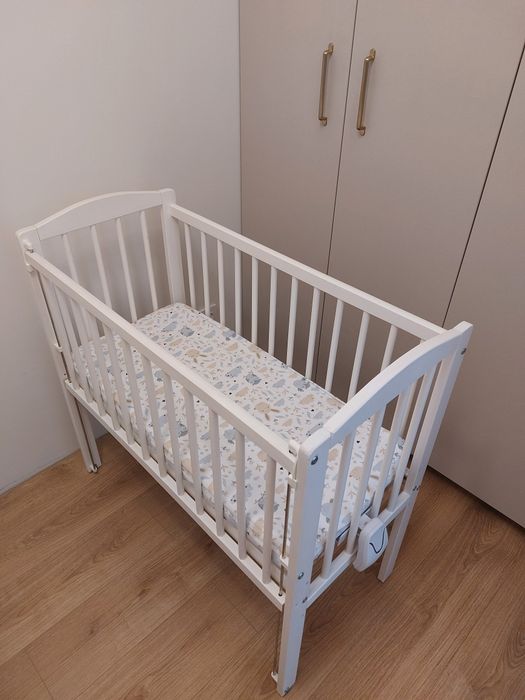 Łóżeczko dziecięce dostawka 40x90+materac Rucken