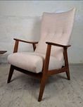 fotel tekowy lata 60 Dania , mid modern century, vintage