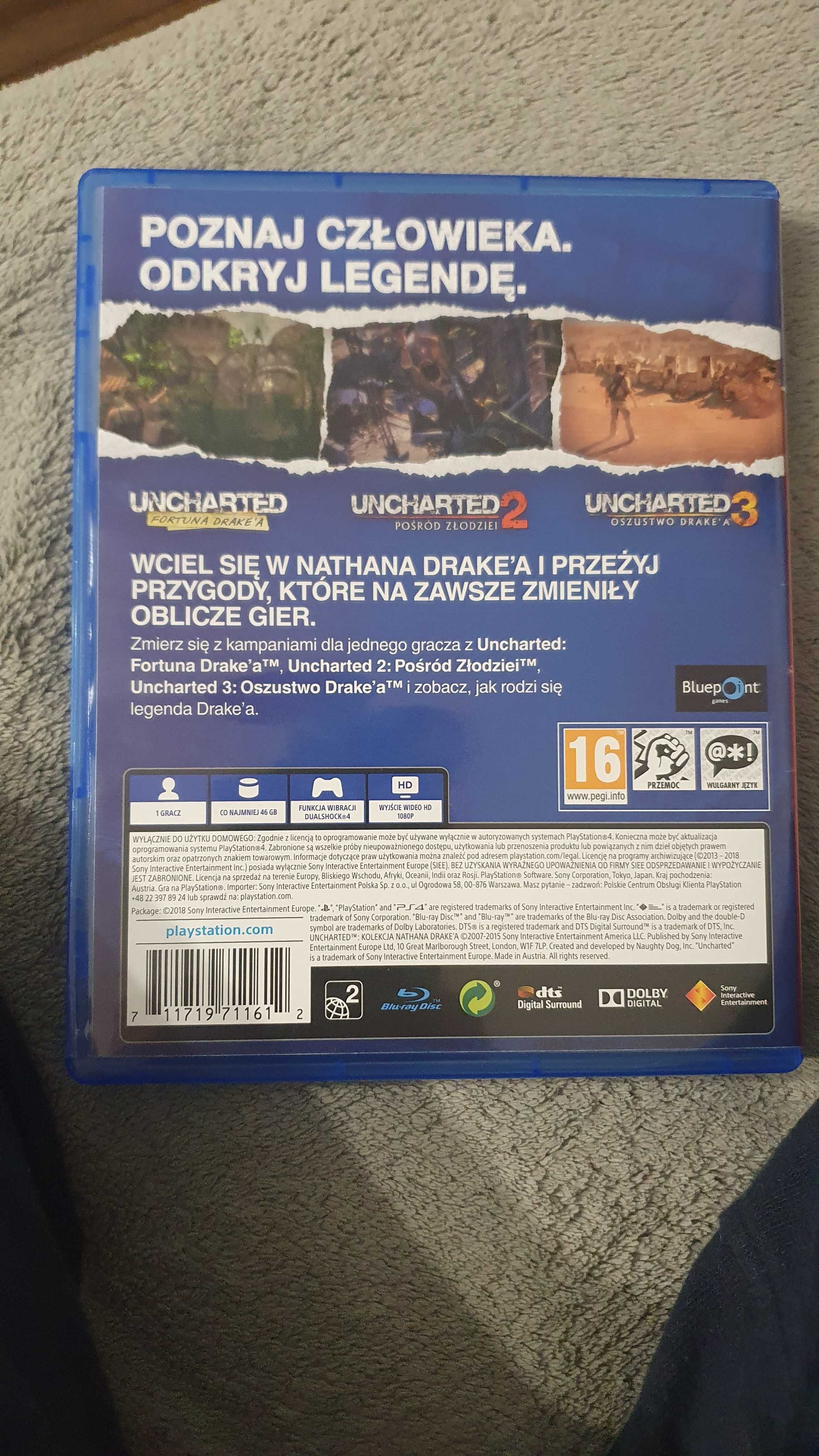 Gra ps 4 uncharted 1,2,3 kolekcja