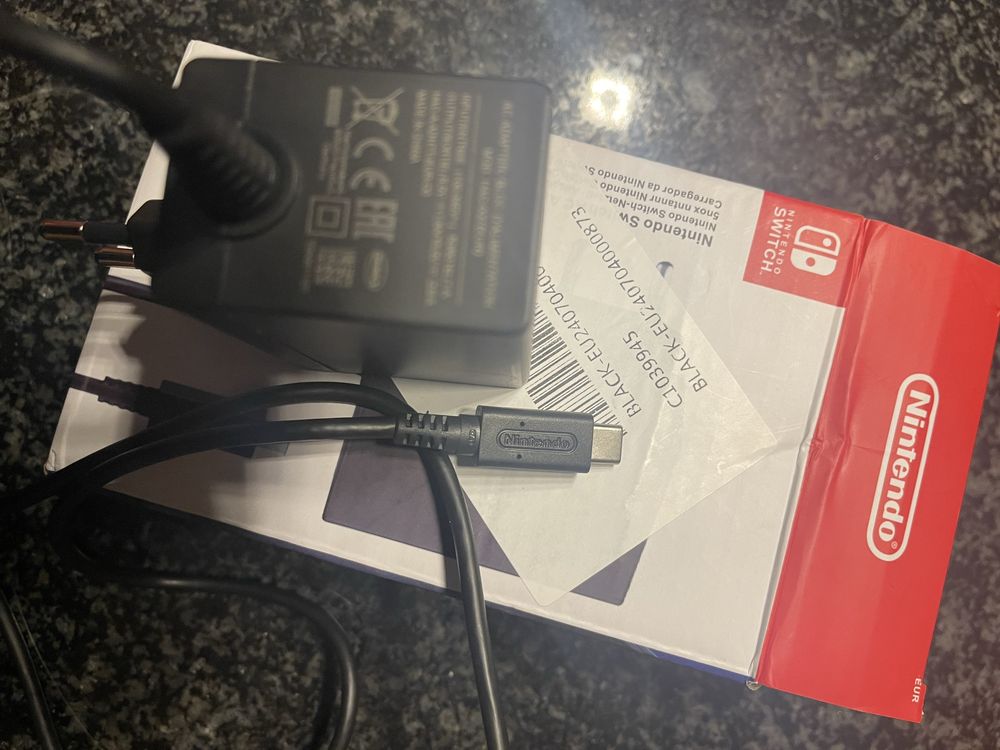 Carregador nintendo switch.