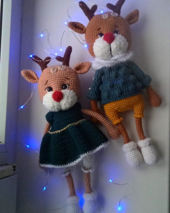 Іграшки амігурумі, ручна робота.