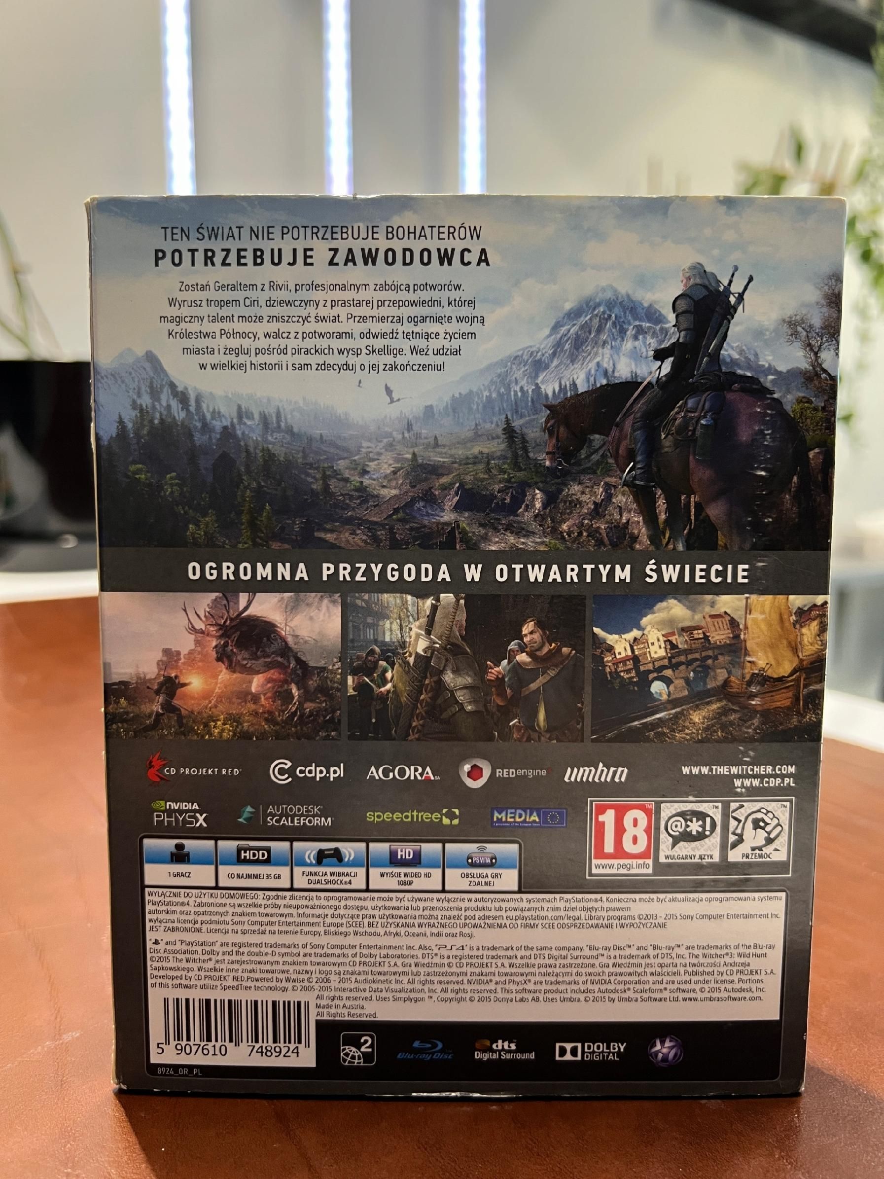 PS4 Wiedźmin 3 Dziki Gon Po Polsku