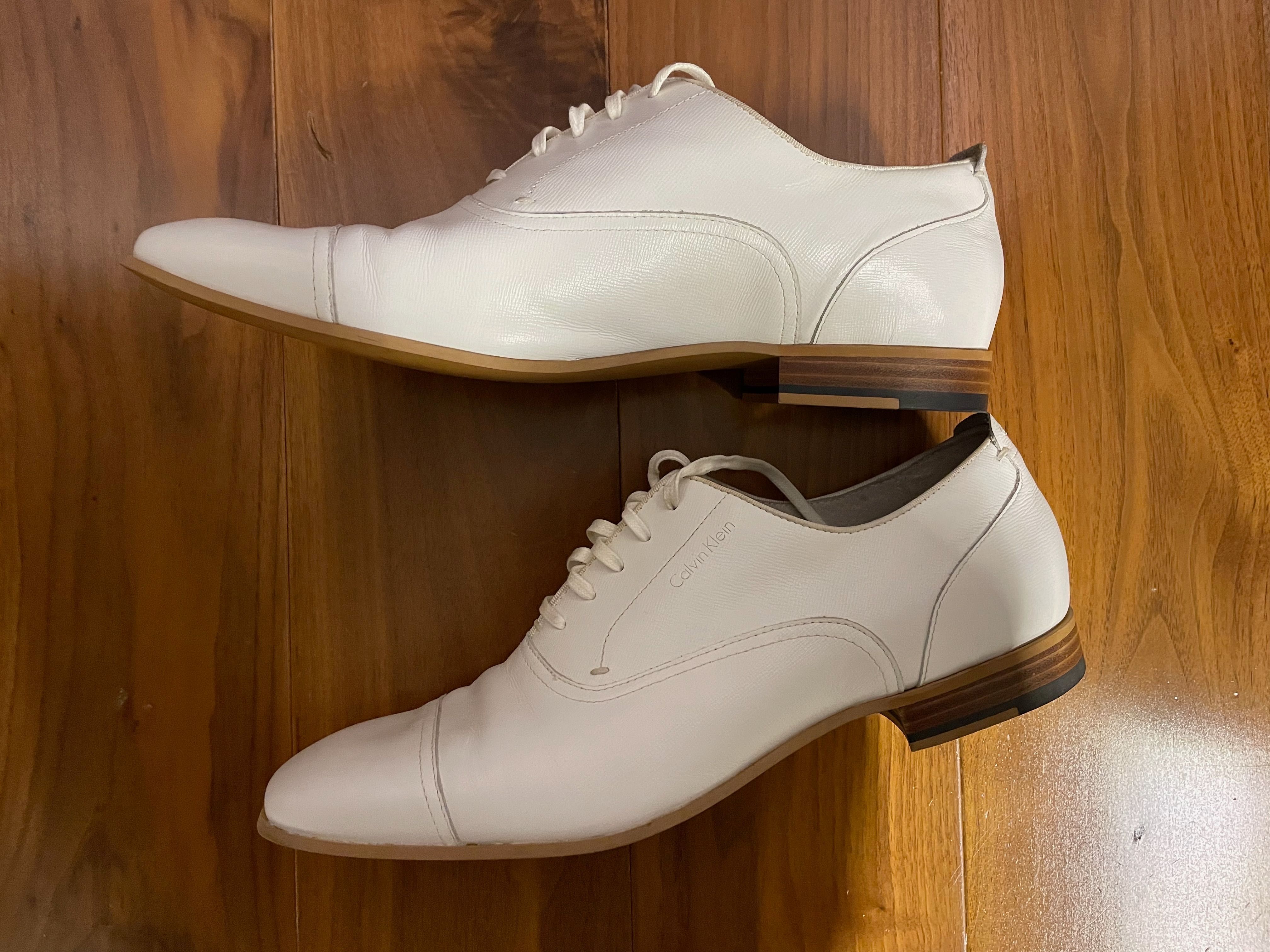 buty białe skórzane Calvin Klein r. 45 ( 29,5 cm )