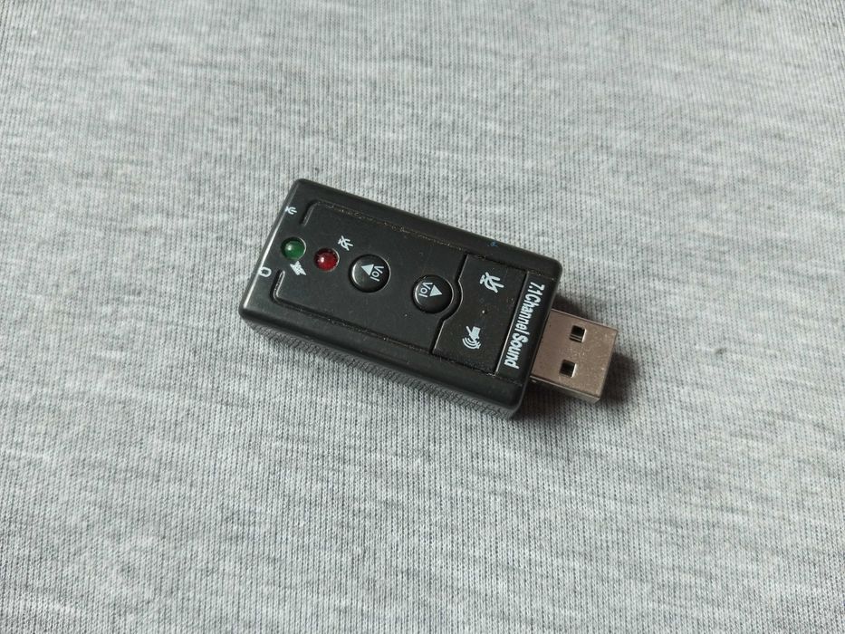 Звуковая карта USB 7,1  Внешний звуковой адаптер.Аудио плата