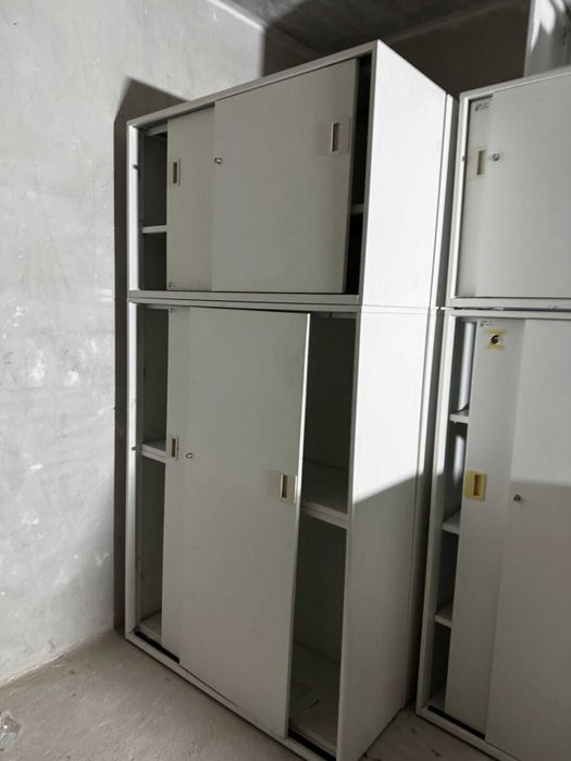 Komoda biała 120x72 komody aktowe biurowe metalowe Dynamobel do biur