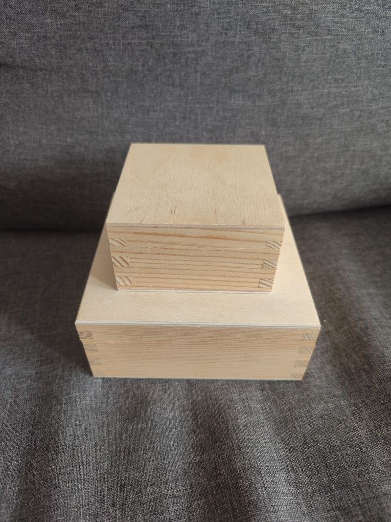 Pudełka drewniane decoupage skrzyneczki nowe