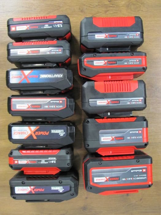 Акумулятори Einhell PXC 18V 2,5; 3; 4; 5,2; 4-6 Аг зарядки з Німеччини