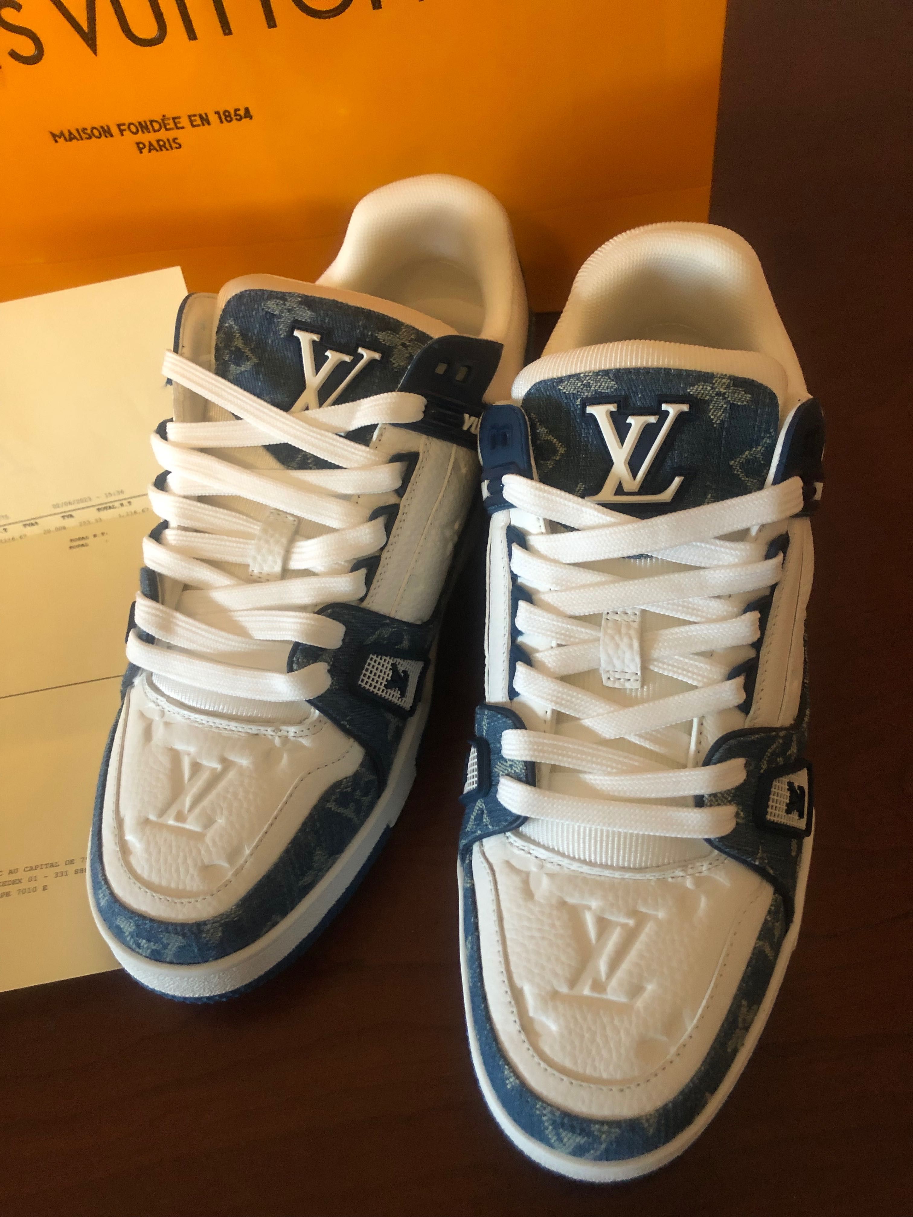 LOUIS VUITTON TÉNIS MONOGRAM DENIM AZUL