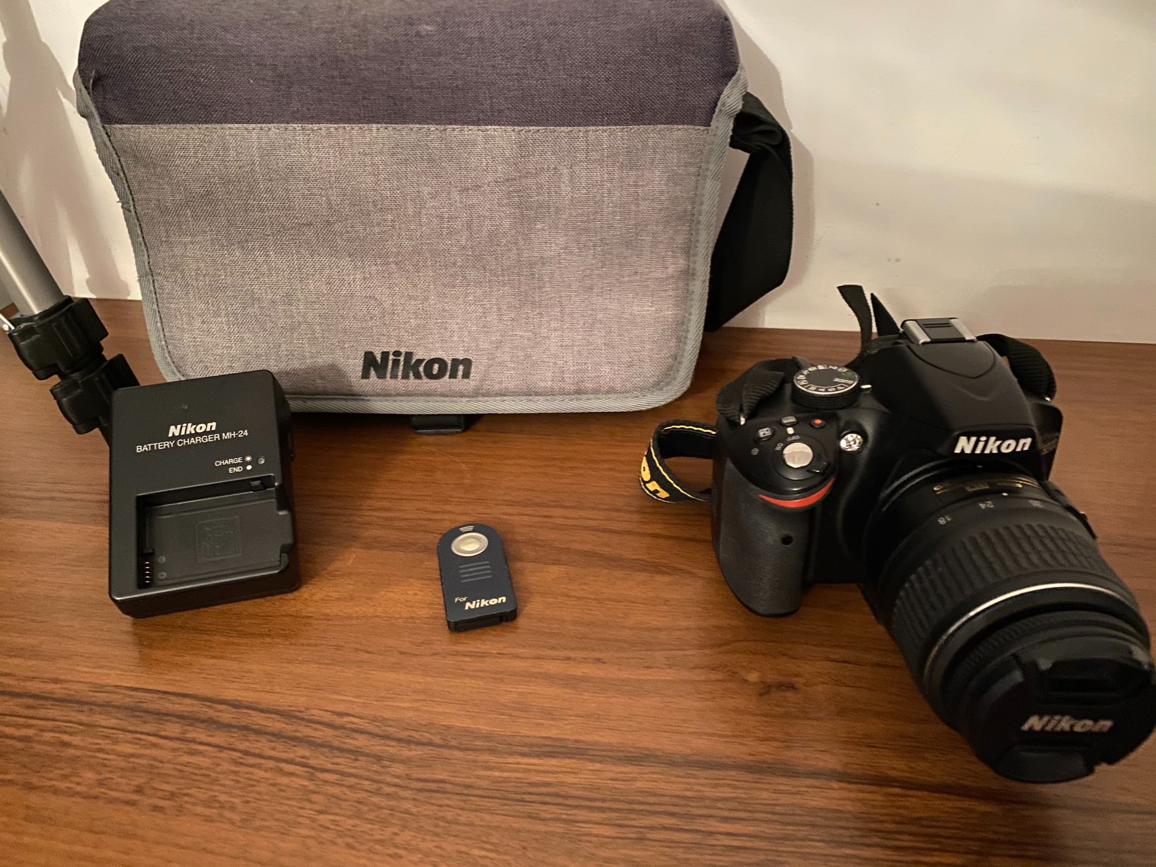 Lustrzanka Nikon D3200 zestaw