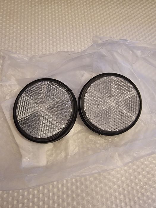 Dois Refletores Circulares para Carro, Moto, Caminhão e Bicicleta