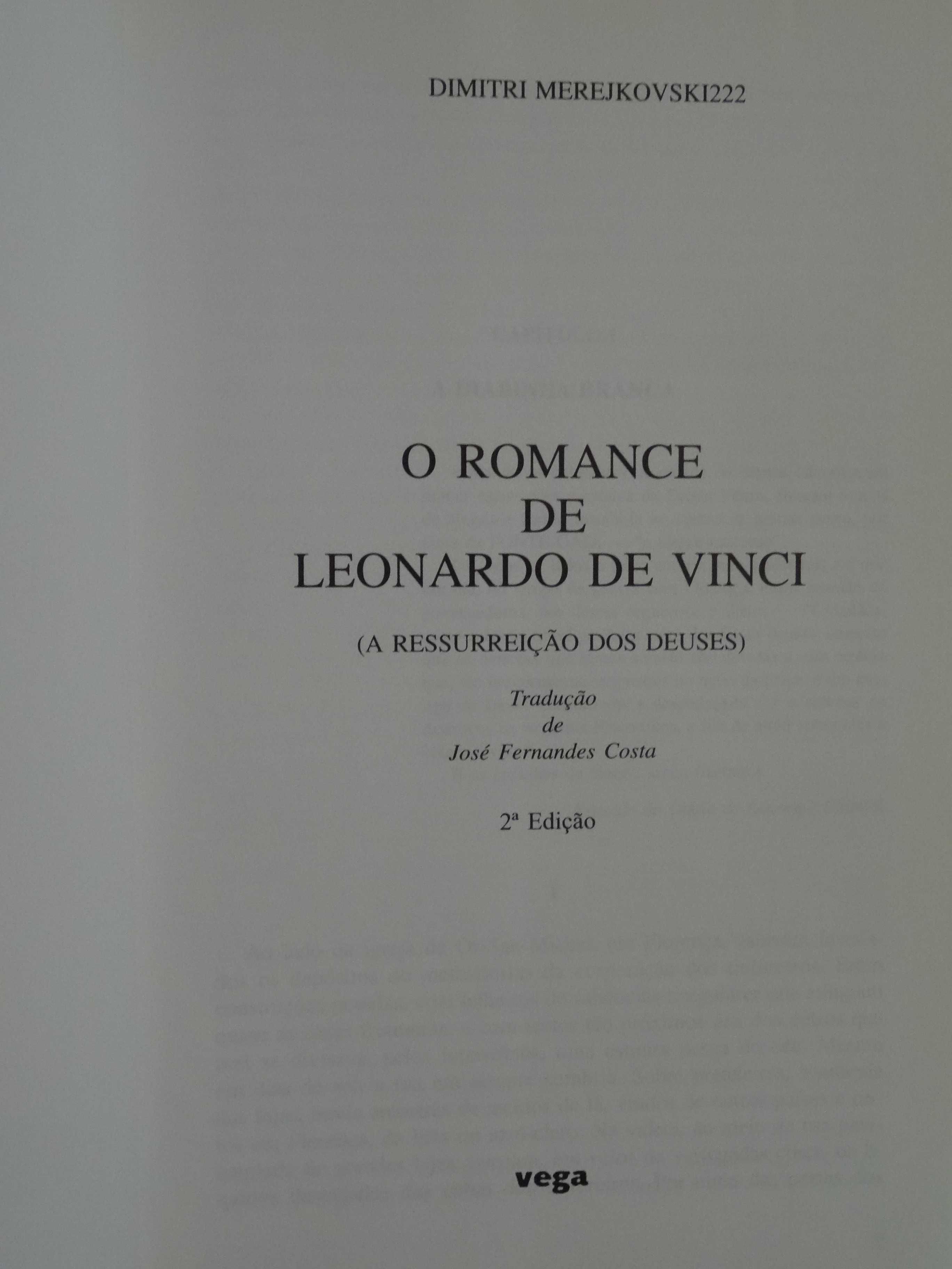O Romance de Leonardo De Vinci de Dimitri Merejkovski