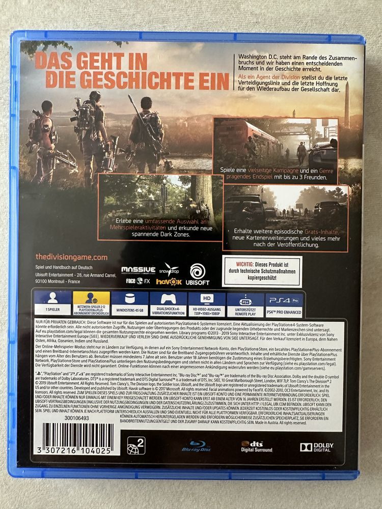 Tom Clancy’s The Division 2 Washington D.C Edition PS4