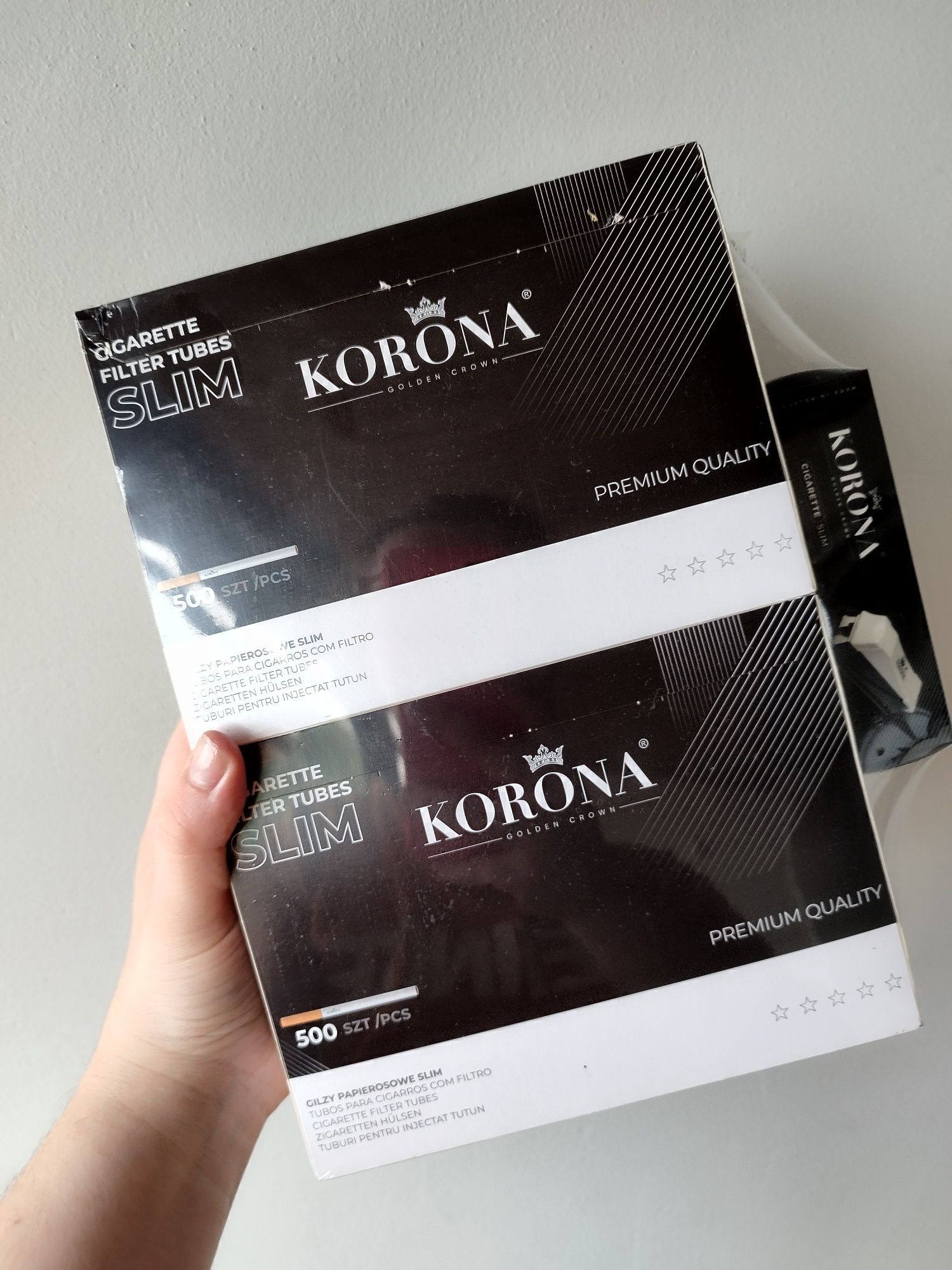 Gilza papierosowa /  Korona Slim / 1000 szt / papierosy/