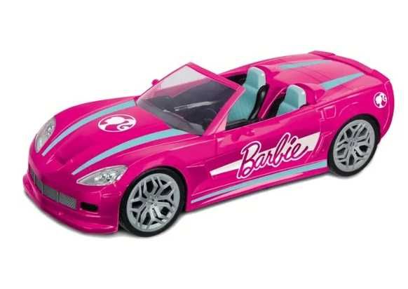 Barbie, kabriolet, Auto R/C Zdalnie sterowany, różowy