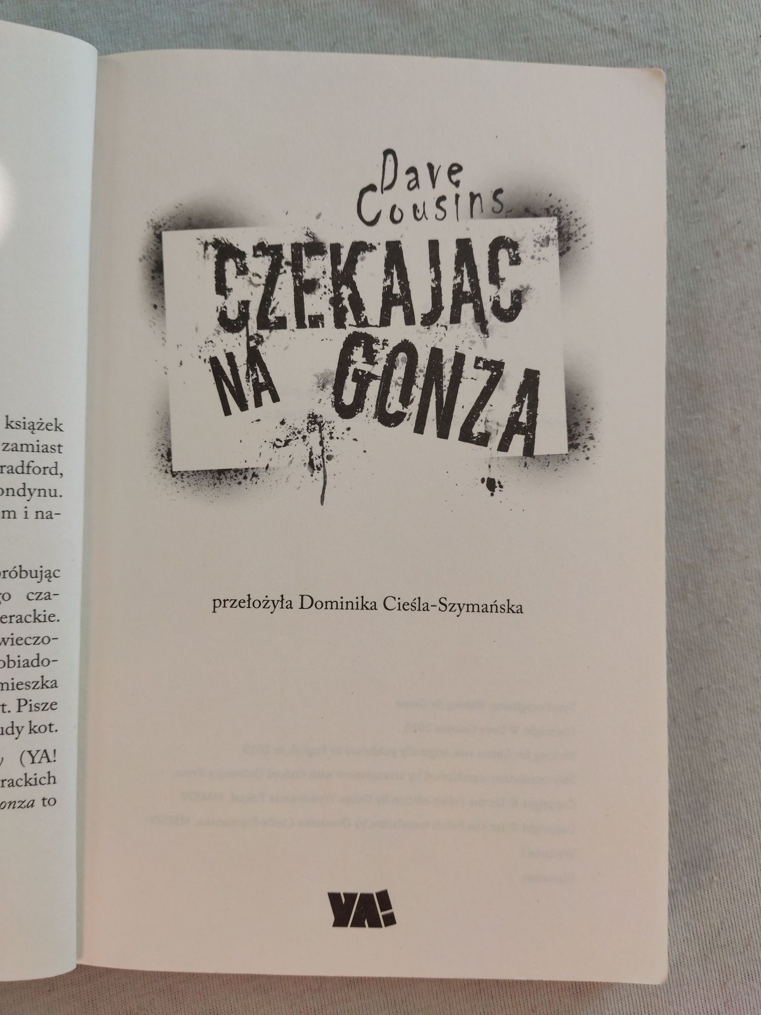 Czekając na Gonza - Dave Cousins