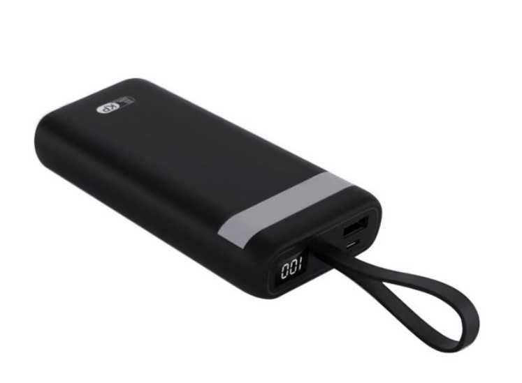 Повербанк Power Bank King Power KP30 30000 mAh LCD LED (ліхтарик LED)