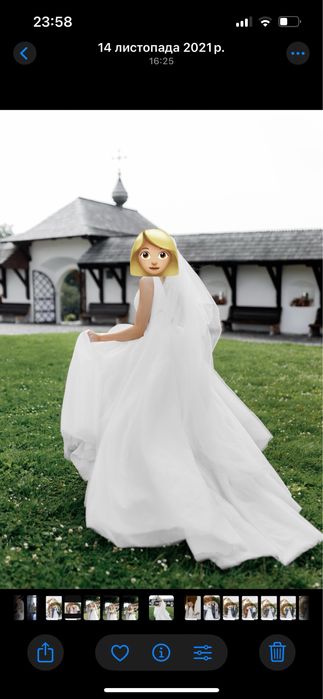 Весільна сукня в ідеальному стані з шлейфом