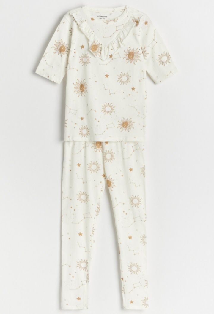 Reserved 122/128 dziewczęca piżama gwiazdy kosmos