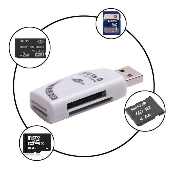 50грн , USB Кардридер Всё в одном , Micro SD MS TF M2 Memory Stick итд