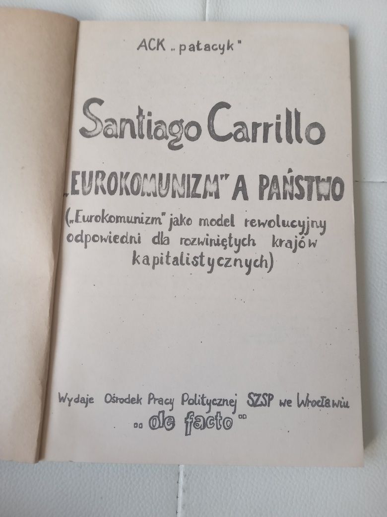 Unikat Carrillo Eurokomunizm
