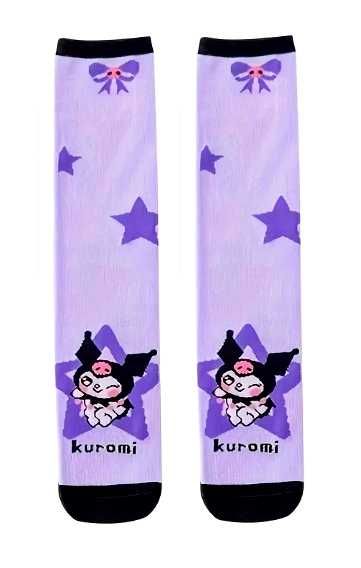 Kuromi długie skarpetki Hello Kitty Kawaii rozmiar uniwersalny