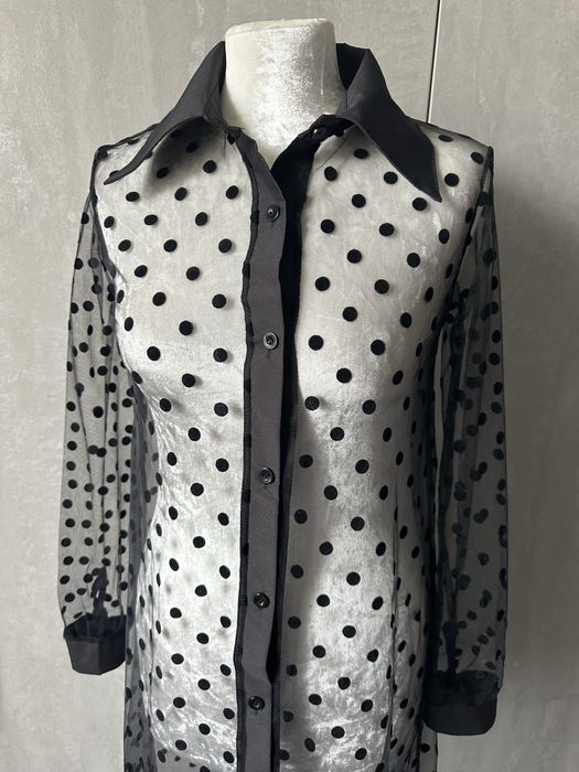 Платье база сетка прозрачное S