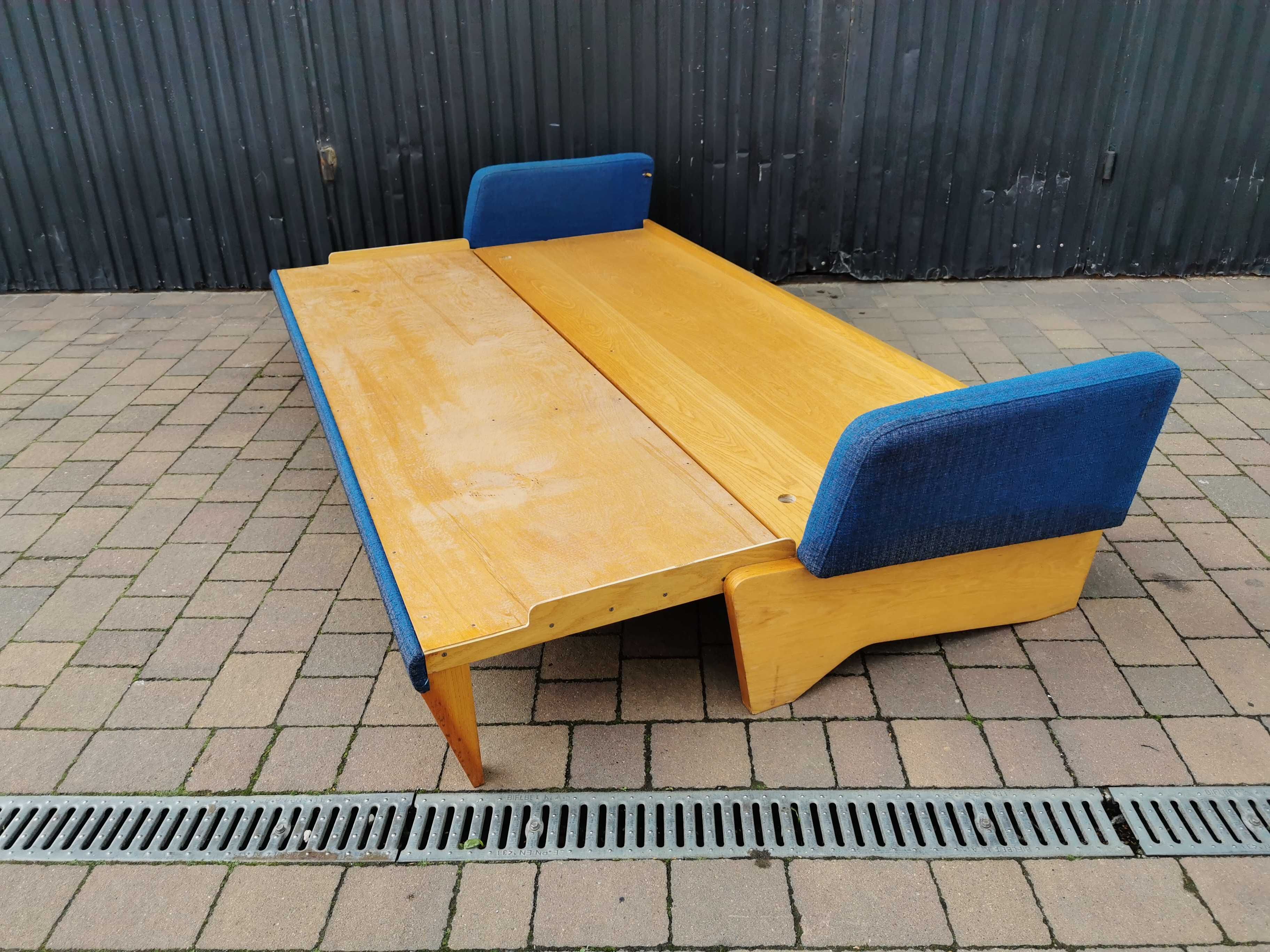 Sofa, kanapa rozsuwana JITONA, Czechosłowacja '60-'70 Design, PRL