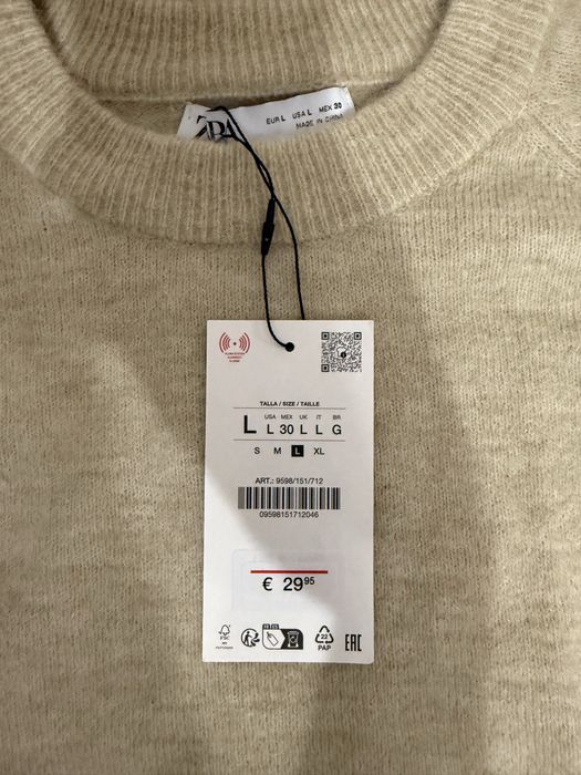 Свитер Zara, размер л