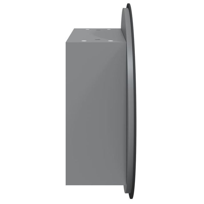 Vidaxl Szafka Łazienkowa Z Lustrem I Led, Szary, 40X40X17,5 Cm