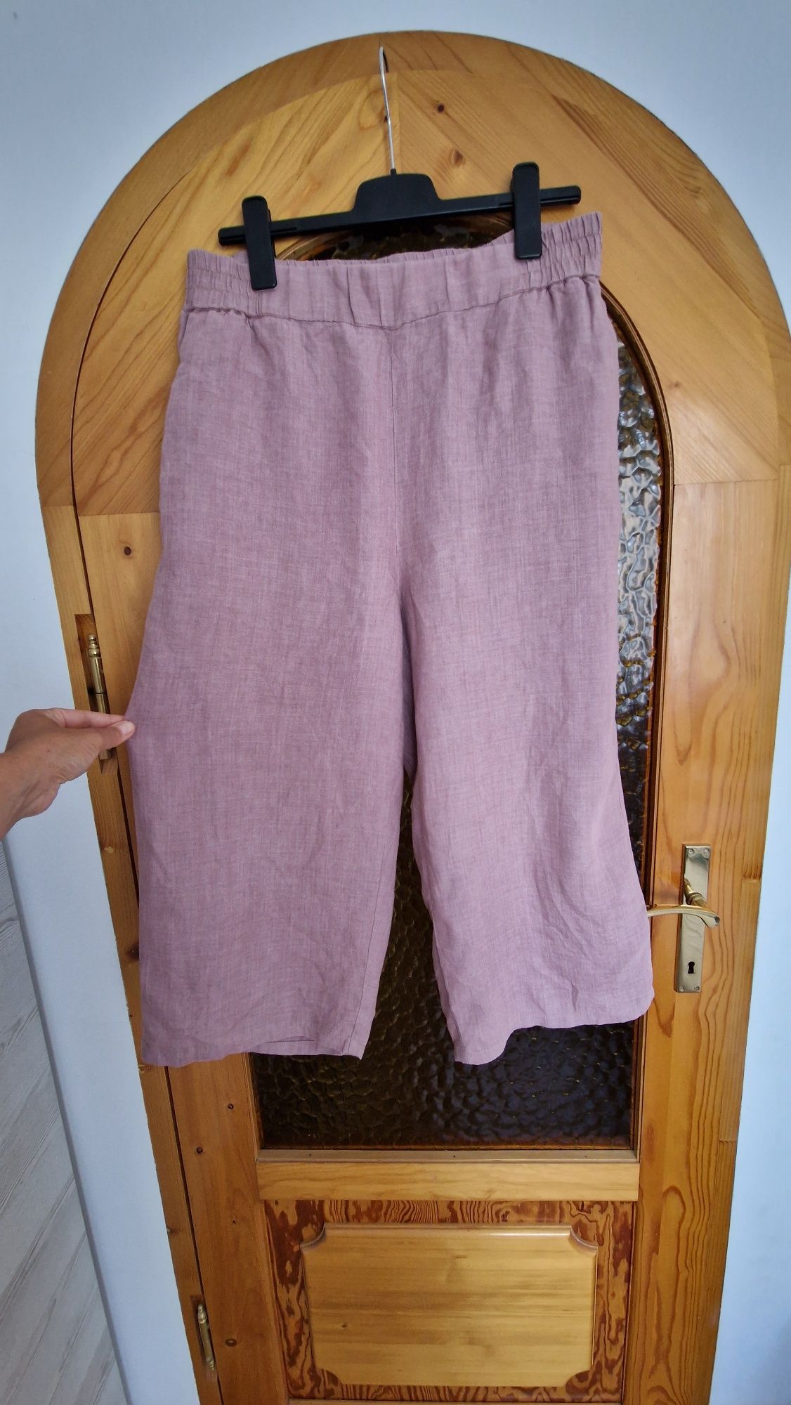 Lniane luźne spodnie damskie Goondiwindi Cotton Australia roz 16