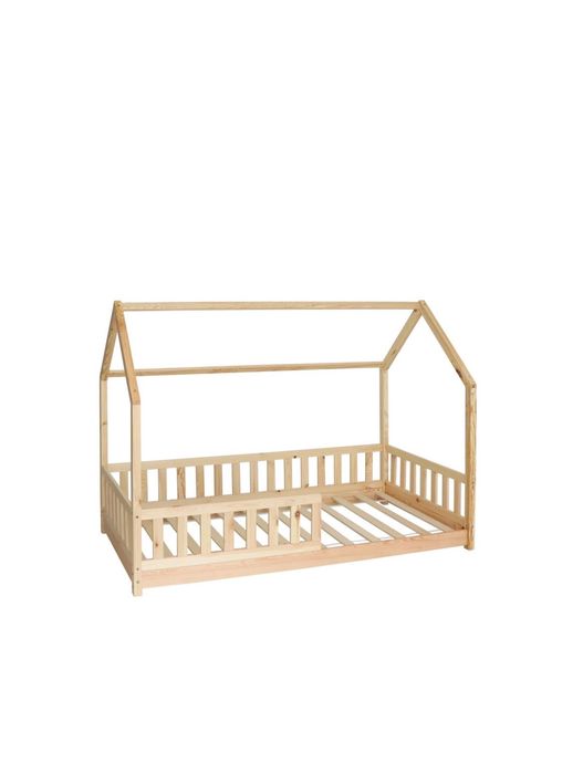 Cama montessori com colchão e grinalda