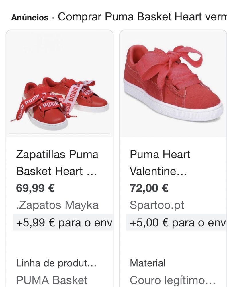 Vendo sapatilhas PUMA