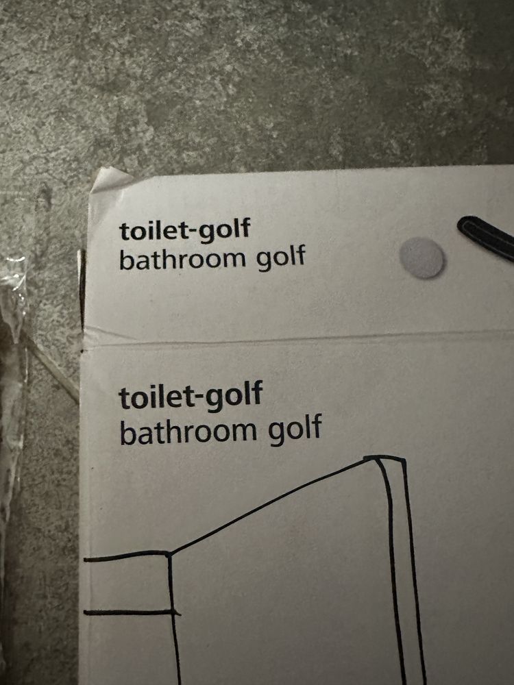 Golf toaletowy - bathroom golf