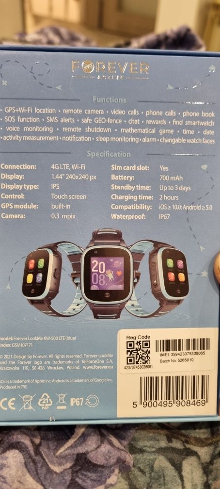 Smartwatch Forever Look Me KW-500 GPS 4G