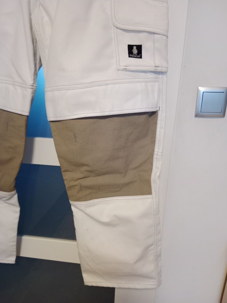 Spodnie robocze BHP MASCOT Hardware Lerida C56 białe nowe