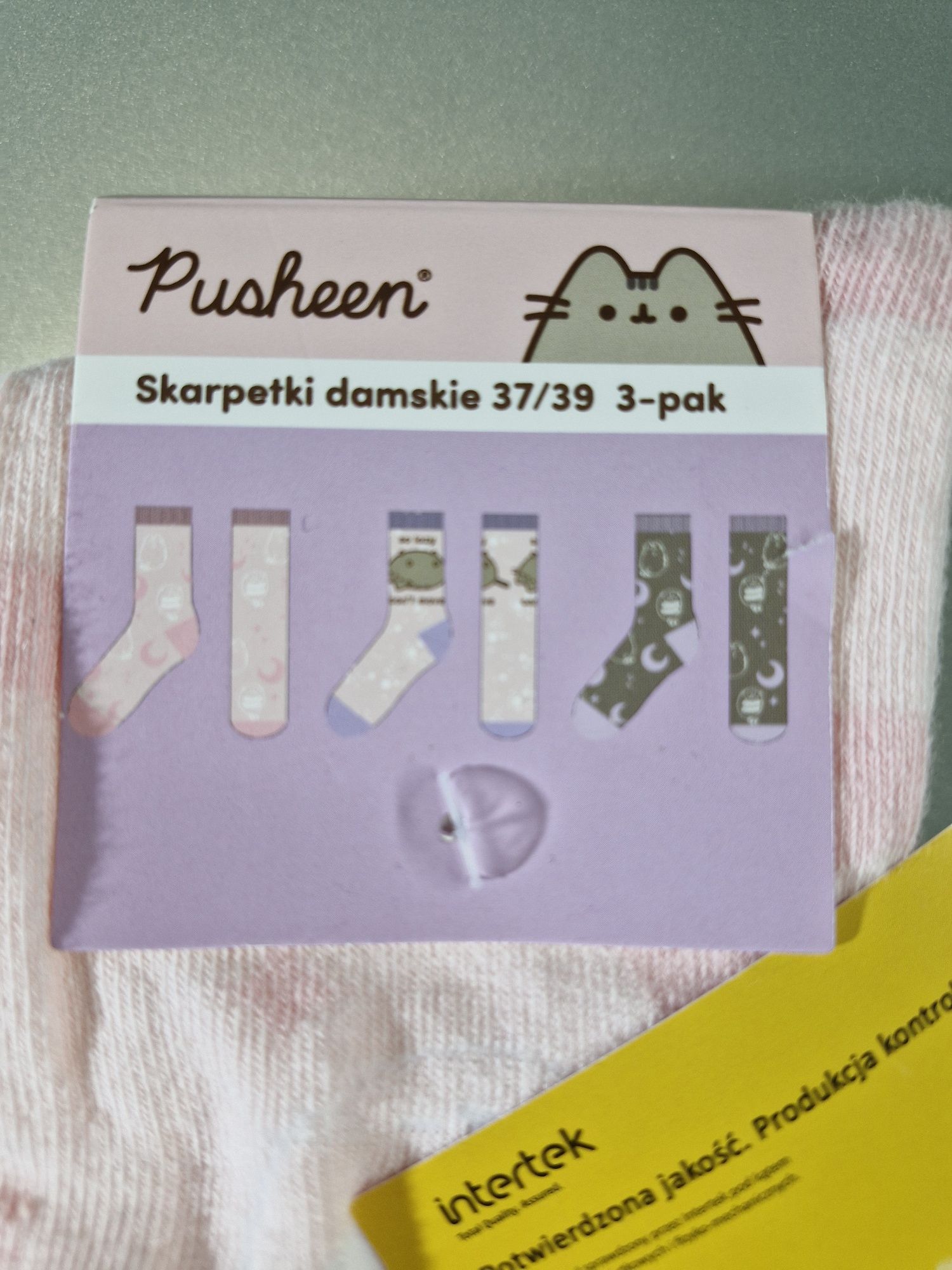 Pusheen Skarpetki 3-Pak Damskie Rozmiar 37-39